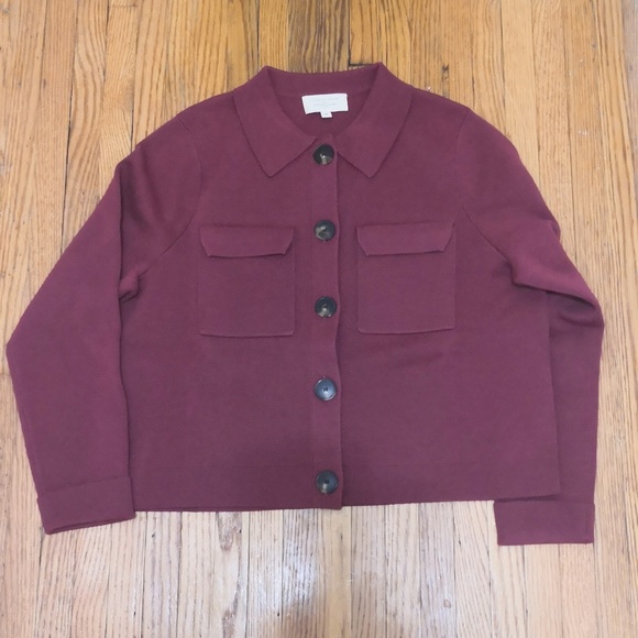 Sezane Betty Cardigan Rosewood - Picture 4 of 6